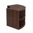 OVIALA - Meuble TV effet bois 120X59 cm style scandinave bois foncé - Luke - vignette