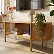 OVIALA - Meuble TV bohème 160 cm effet bois clair - Marcus - vignette