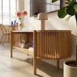 OVIALA - Meuble TV bohème 160 cm effet bois clair - Marcus - vignette