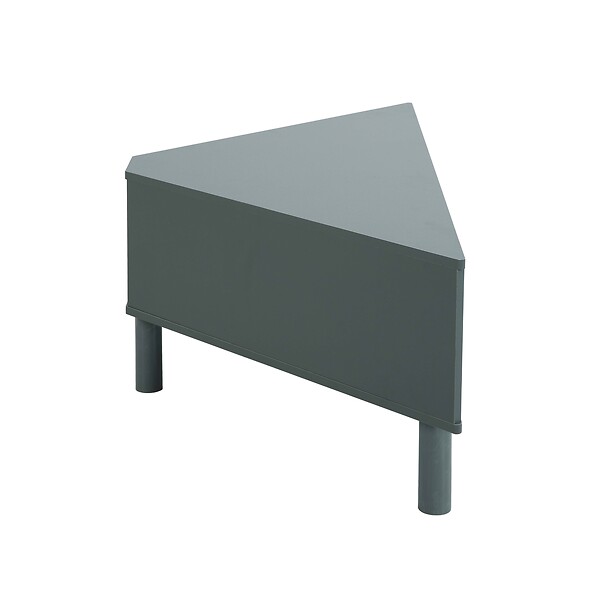 OVIALA - Meuble TV effet bois 120x55 cm style scandinave vert foncé - Brady - large
