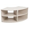 OVIALA - Meuble TV d'angle 120X59 cm crème - Luke - vignette