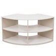 OVIALA - Meuble TV d'angle 120X59 cm crème - Luke - vignette