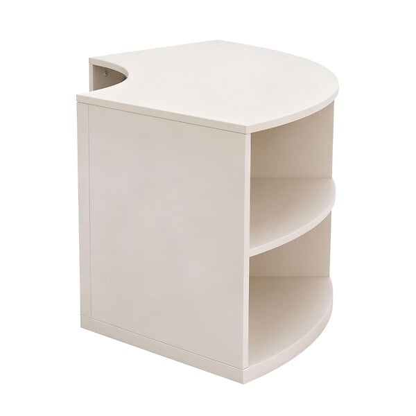 OVIALA - Meuble TV d'angle 120X59 cm crème - Luke - large