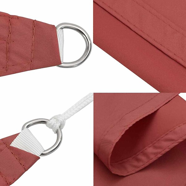 VIDAXL - vidaXL Voile de parasol tissu oxford carré 4x4 m terre cuite - large