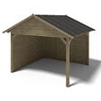 ALTANKA - Pergola de jardin 4.04x4.04m avec panneaux - traité - ALT125 - vignette