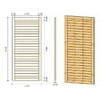 ALTANKA - Pergola de jardin 4.04x4.04m avec panneaux - traité - ALT132 - vignette