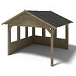 ALTANKA - Pergola de jardin 4.04x4.04m avec panneaux - traité - ALT126 - vignette