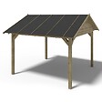 ALTANKA - Pergola de jardin 4.04x4.04m avec panneaux - traité - ALT126 - vignette