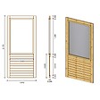 ALTANKA - Panneau pour pergola avec fenêtre 1,01x2,17m - ALT16 - vignette