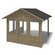 ALTANKA - Pergola de jardin 4.04x4.04m avec panneaux - traité - ALT127 - vignette