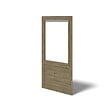 ALTANKA - Pergola de jardin 4.04x4.04m avec panneaux - traité - ALT127 - vignette