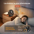 DREO - Chauffage soufflant Heater 715 2000 W - Noir - vignette
