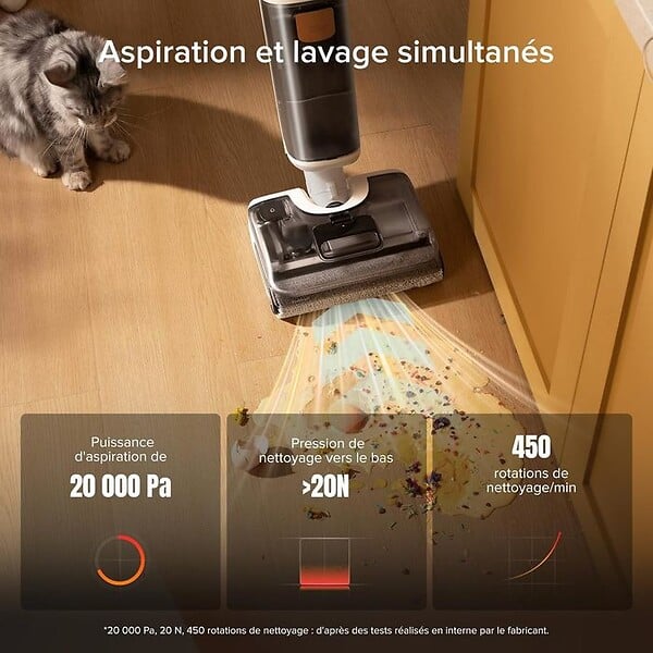 ROBOROCK - Aspirateur laveur F25 RT blanc - large