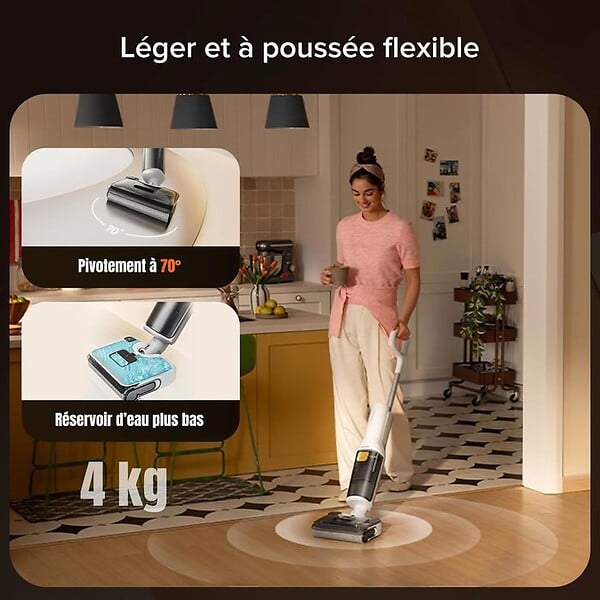 ROBOROCK - Aspirateur laveur F25 RT blanc - large