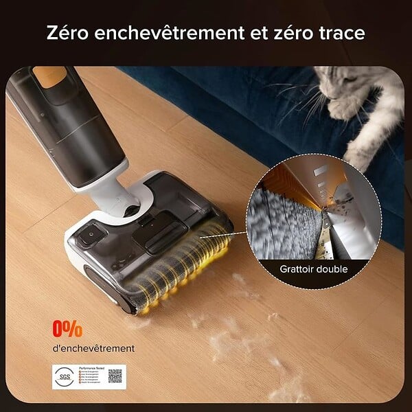 ROBOROCK - Aspirateur laveur F25 RT blanc - large