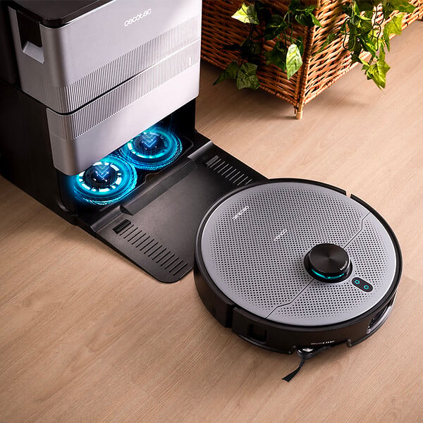 CECOTEC - Conga X100 robot aspirateur laveur 20 000 Pa avec station 4-en-1 - large