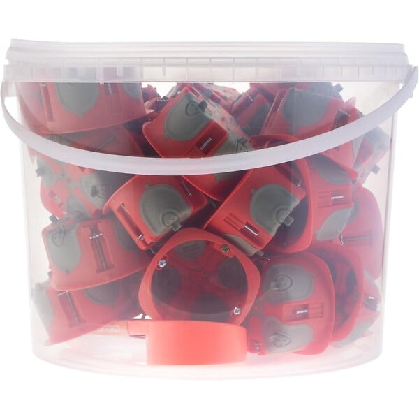 PROTEC - Lot de 40 boîtes d'encastrement No Air Box Multimat Ø67mm P.40mm + gabarit - Protec - large