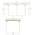 ALTANKA - Carport, abri de voiture  3.04x5.12 m - 15.57 m2 - CAR16 - vignette