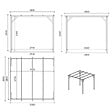 ALTANKA - Carport, abri de voiture  3x3 m - 9 m2 - CAR12 - vignette