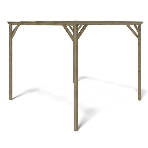 ALTANKA - Carport, abri de voiture  3x3 m - 9 m2 - CAR12 - large