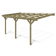 ALTANKA - Carport, abri de voiture  3x5.24 m - 15 m2 - adossé  - CAR7-2 - vignette