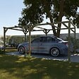 ALTANKA - Carport, abri de voiture  3x5.1 m - 15.3 m2 - CAR1 - vignette