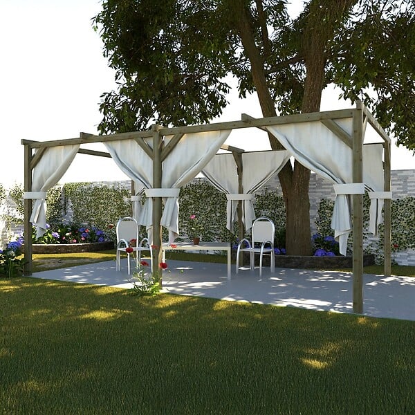 ALTANKA - Carport, abri de voiture  3x5.1 m - 15.3 m2 - CAR1 - large