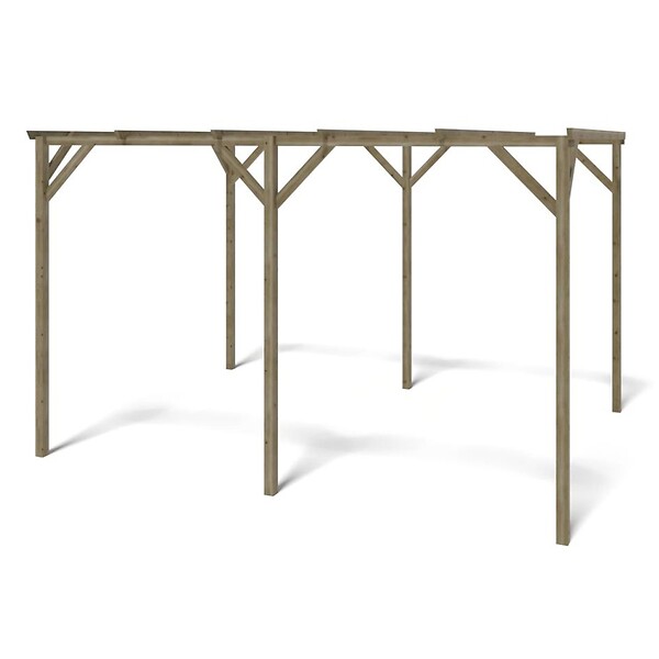 ALTANKA - Carport, abri de voiture  3x4 m - 12 m2 - CAR13 - large