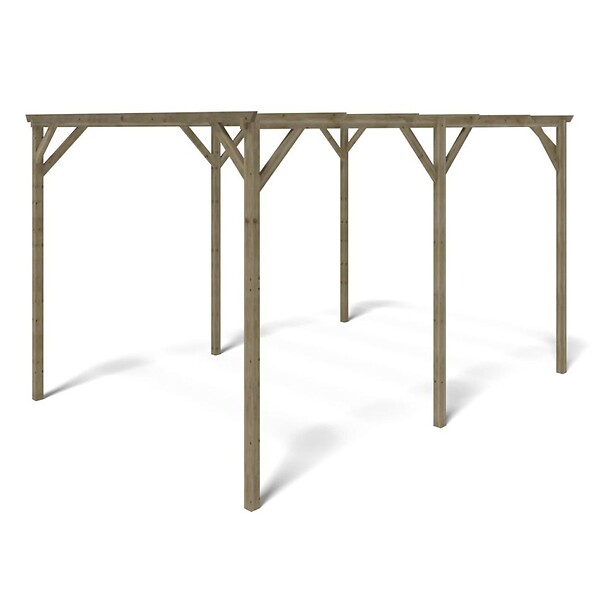 ALTANKA - Carport, abri de voiture  3x4 m - 12 m2 - CAR13 - large