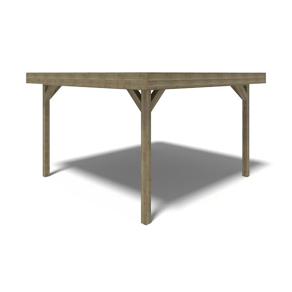 ALTANKA - carport - abri de jardin 4,04x4,04 m - traité - large
