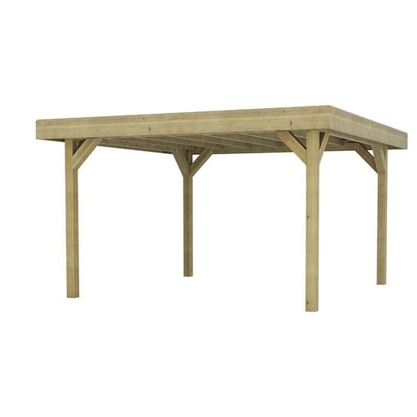 ALTANKA - carport - abri de jardin 4,04x4,04 m - traité - large