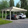 ALTANKA - Carport, abri de voiture  6.06x5.03 m - 30.48 m2 - CAR5 - vignette