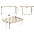 ALTANKA - Carport, abri de voiture  6.06x5.03 m - 30.48 m2 - CAR5 - vignette
