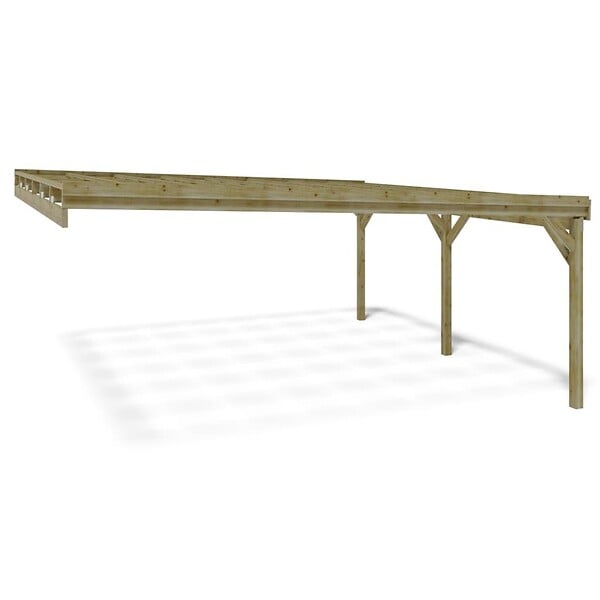 ALTANKA - Carport, abri de voiture  5.8x5.06 m - 29 m2 - adossé  - CAR23 - large