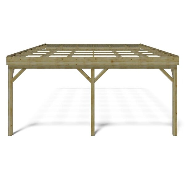 ALTANKA - Carport, abri de voiture  5.8x5.06 m - 29 m2 - adossé  - CAR23 - large