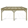 ALTANKA - Carport, abri de voiture  5.8x5.06 m - 29 m2 - adossé  - CAR23 - vignette