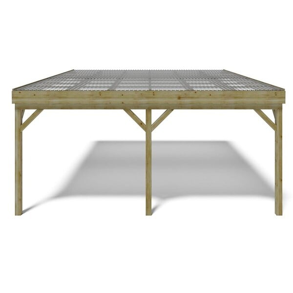 ALTANKA - Carport, abri de voiture  5.8x5.06 m - 29 m2 - couverture PVC  - CAR23PVCTR - large