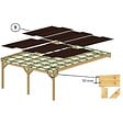 ALTANKA - Carport, abri de voiture  5.8x5.06 m - 29 m2 - couverture PVC  - CAR23PVCTR - vignette