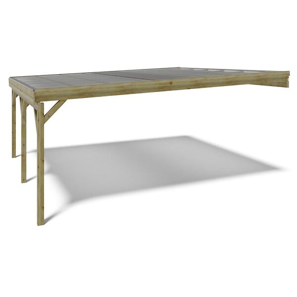 ALTANKA - Carport, abri de voiture  5.8x5.06 m - 29 m2 - couverture PVC  - CAR23PVCTR - large