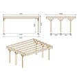 ALTANKA - Carport, abri de voiture  6.06x5.03 m - 30 m2 - couverture PVC  - CAR5PVCTR - vignette