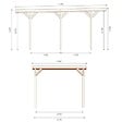ALTANKA - Carport, abri de voiture  3.04x5.12 m - 15.57 m2 - couverture PVC  - CAR16PVCTR - vignette