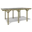 ALTANKA - Carport, abri de voiture  3.04x5.12 m - 15.56 m2 - couverture PVC  - CAR10PVCTR - vignette