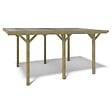 ALTANKA - Carport, abri de voiture  3.04x5.12 m - 15.56 m2 - couverture PVC  - CAR10PVCTR - vignette