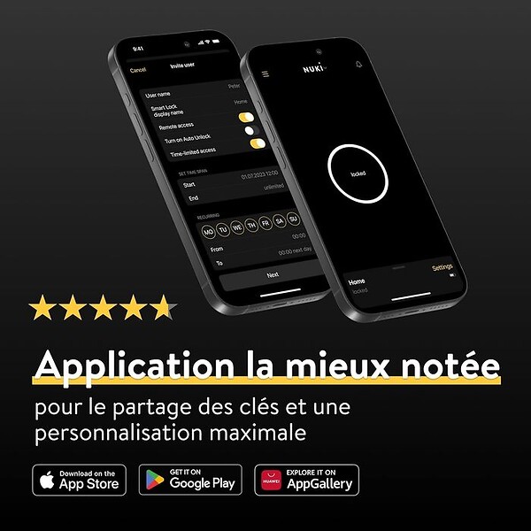 NUKI - Keypad 2 avec empreinte et code - large