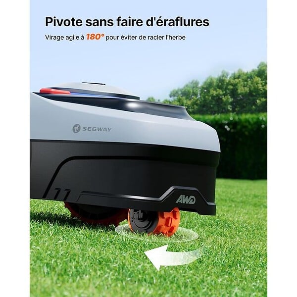 NAVIMOW - Robot tondeuse i206E AWD sans fil périphérique - 600 m² - large