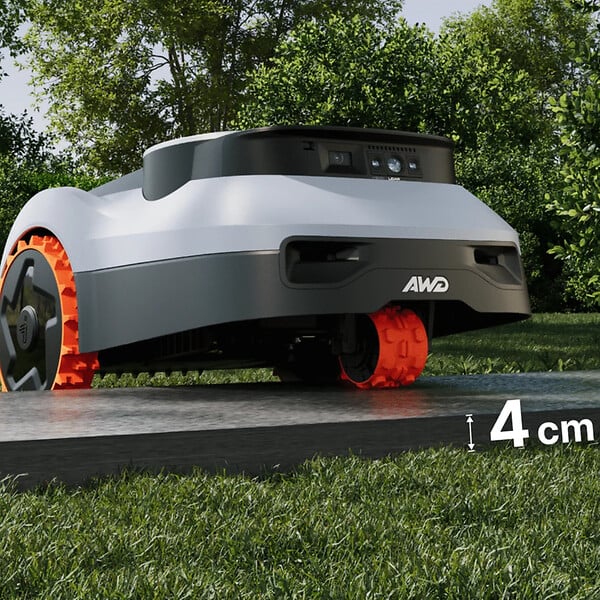 NAVIMOW - Robot tondeuse i220E LiDAR Pro sans fil périphérique - 1200 m² - large