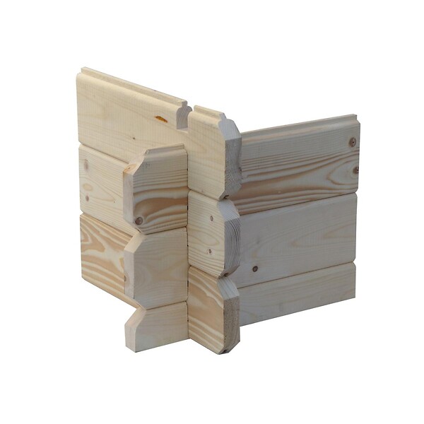 ALTANKA - Abri de jardin en bois - 25m2 - 5x5m - Ep. 28mm - Couleur: naturel - DOM591 - large