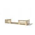 ALTANKA - Terrasse en bois avec balustrade pour abri en bois - 10m2 - 5m x 2m - couleur: naturel - DOM601 - vignette