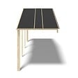 ALTANKA - Avant-toit en bois 6x2m pour le chalet de jardin 6m, couleur naturel - DOM553 - vignette