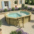 ALTANKA - Piscine hors sol en bois NEMO 4.3 x 3 - H.1.18 m avec plage, sable, fixations à visser - BAS7302OSPL3+PLA302 - vignette